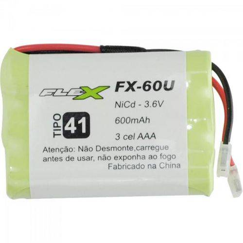 Bateria Universal para Telefone Sem Fio 600mah 3,6v Fx-60u Flex