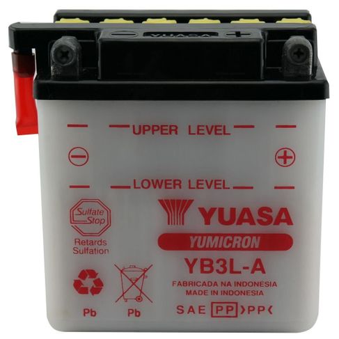 Bateria Yuasa YB3LA XLX 250 / 350 / DT 180 / Vespa Pedal 12V