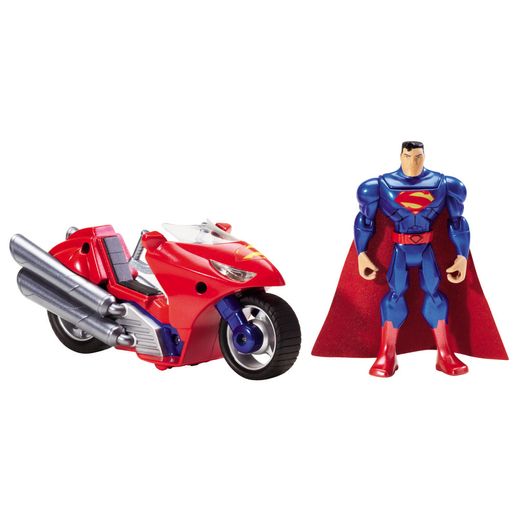 Batman Collector Superman com Moto - Mattel