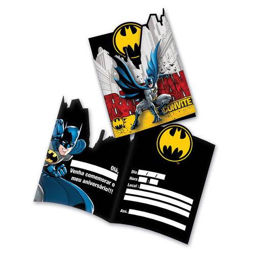 Batman 2 Convite C/8 - Festcolor