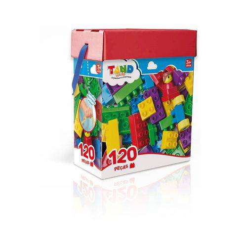 Bau Blocos de Montar Tand Kids 120 Pecas 2511 Toyster