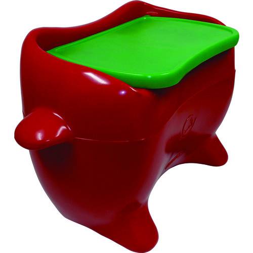 Baú Mesa de Plástico para Guardar Brinquedos Vermelho Freso