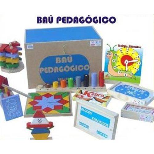 Baú Pedagógico com 10 Brinquedos Ref. 0092