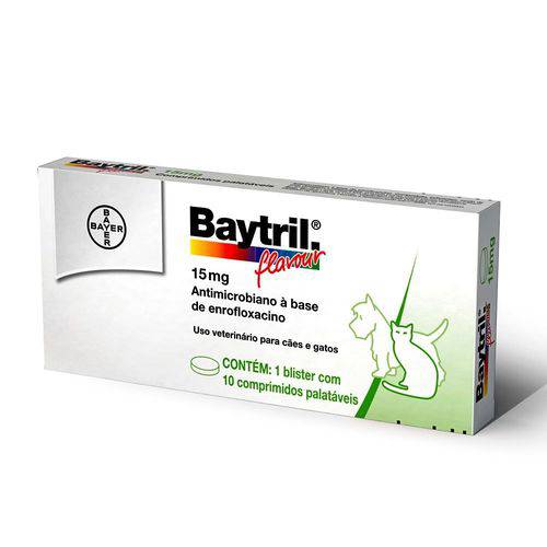 Baytril 15MG - 10/Comprimidos