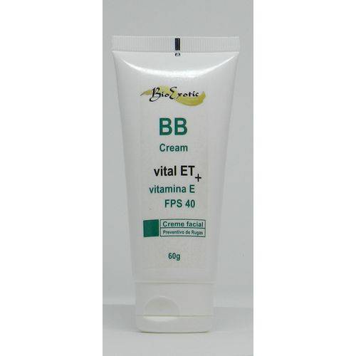 Bb Cream Facial Fps 40 com Vital Et +vit e 60g Bioexotic