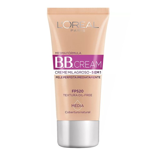 BB Cream L'oréal FPS 20 30ml Cor Média
