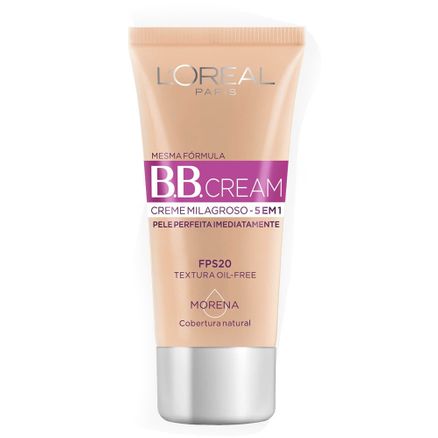 BB Cream L'oréal FPS 20 30ml Cor Morena