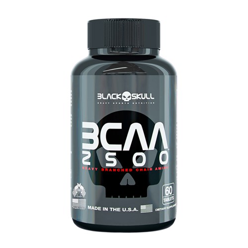 BCAA 2500 Black Skull com 60 Tabletes