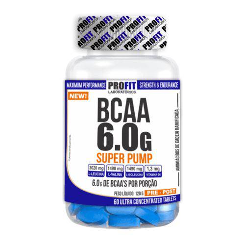Bcaa 6.0g Super Pump Profit 60 Tabletes