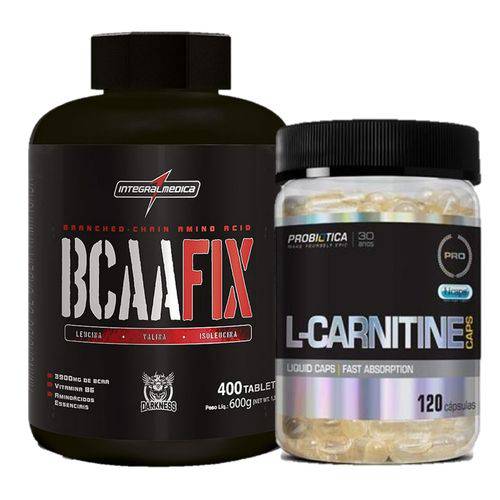 Bcaa Fix 400 + L-Carnitine 120 Caps Probiotica