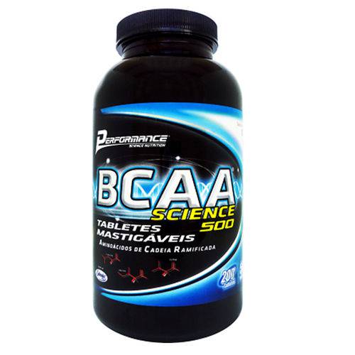 BCAA Science 500 Recuperação Muscular Sabor Frutas Tropicais 200 Tabs - Performance Nutrition