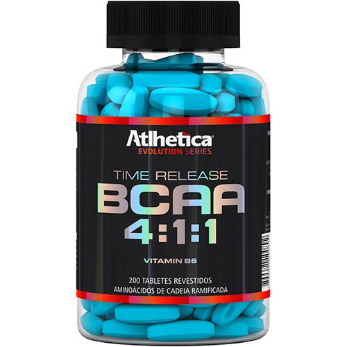 BCAA Time Release 4:1:1 Vitamin B6 Evolution Series 200 Tabletes - Atlhetica