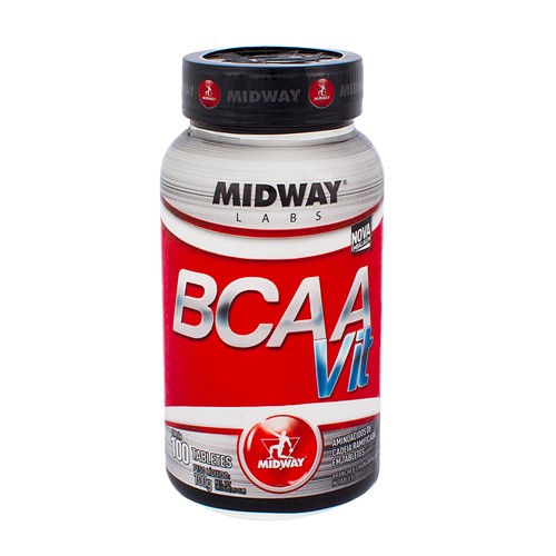 BCAA Vit Midway Tabletes BCAA Vit Midway com 100 Tabletes