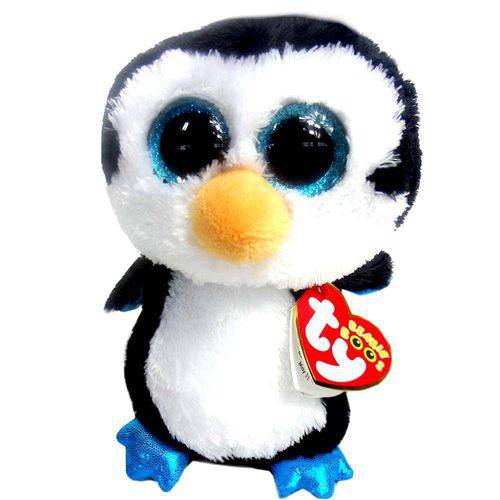 Beanie Boos Bichos de Pelúcia Pinguim Waddles Bichinho Coleção Dtc - Dt8 3512