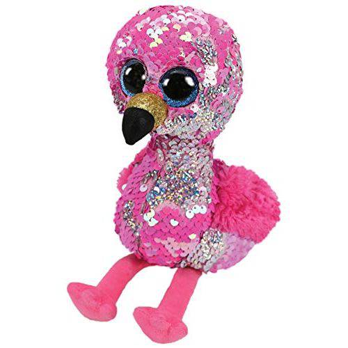Beanie Boos Paetês Médio - Pinky Flamingo Rosa