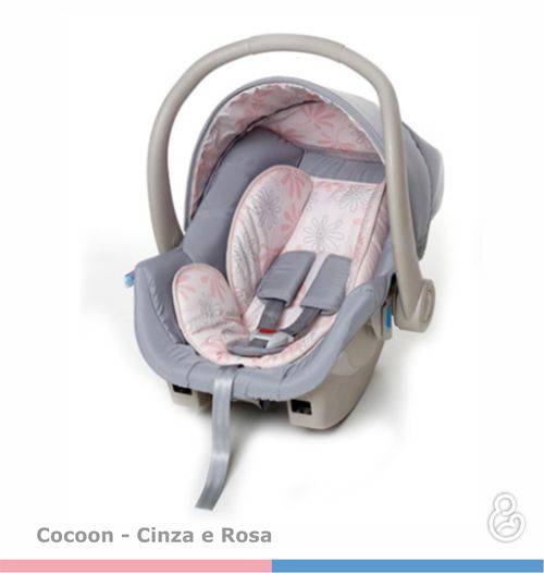 Bebê Conforto Cocoon Cinza/Rosa 8180czr Galzerano