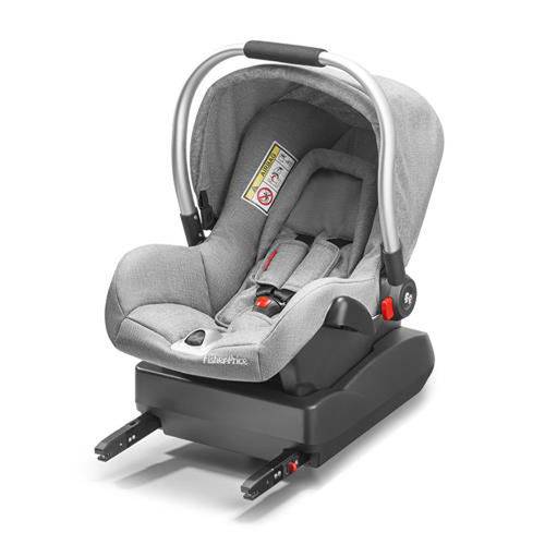 Bebê Conforto Heritage Fix Cinza + Base Isofix Fisher-Price
