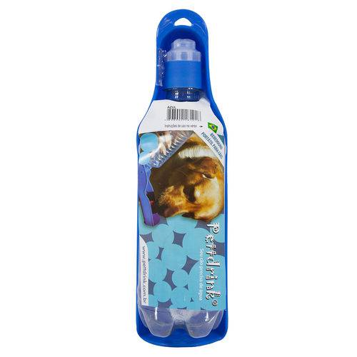 Bebedouro Pet Drink Portátil Azul