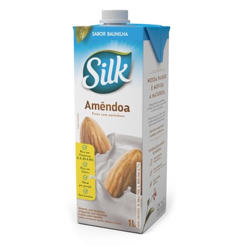 Bebida Amendoa Silk 1l Baunilha