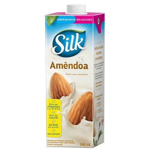 Bebida Amendoa Silk 1l Sem Acucar Baunilha