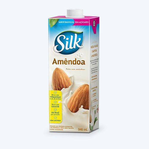 Bebida de Amêndoa Baunilha - 946ml - Silk