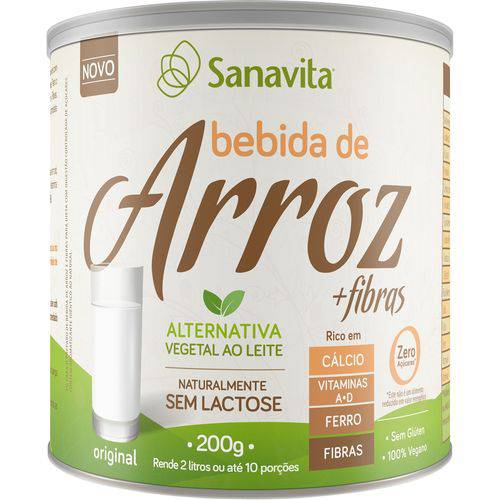 Bebida de Arroz + Fibras (Lt) 200g - Sanavita