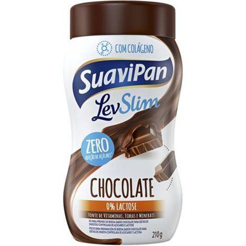 Bebida em Pó Chocolate/colágeno Zero Açúcar 210g Suavipan