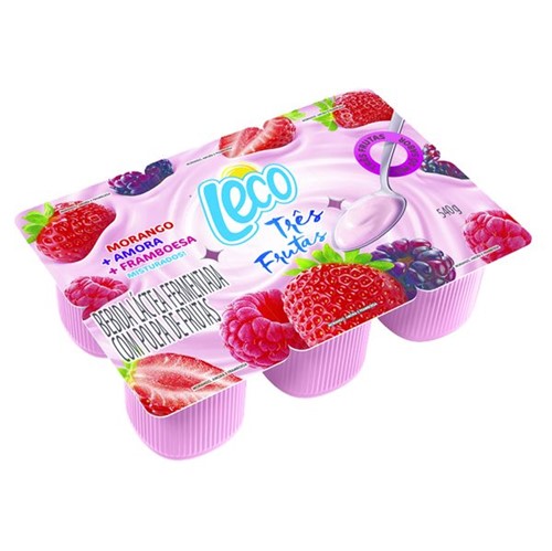 Bebida Lactea Polpa Leco 540g Frutas Vermelhas