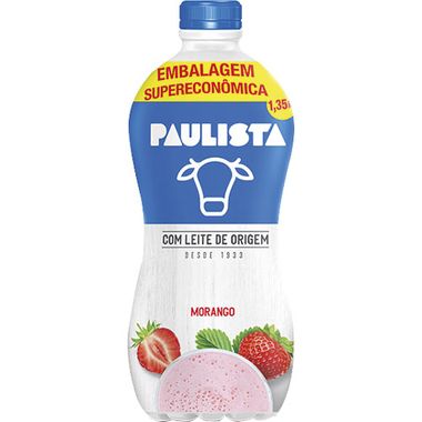 Bebida Láctea Sabor Morango Paulista 1350g