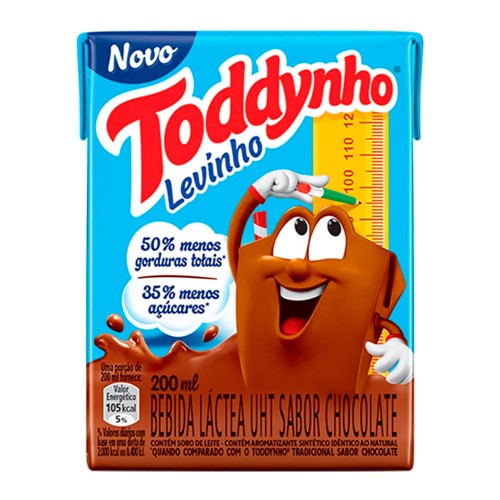 Bebida Láctea Toddynho Levinho Sabor Chocolate 200ml