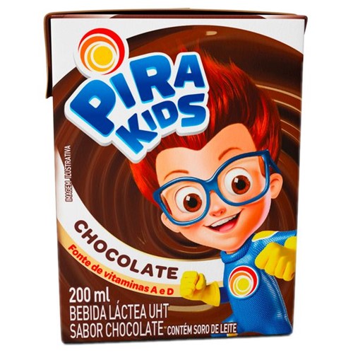 Bebida Lactea Uht Pirakids 200ml Chocolate