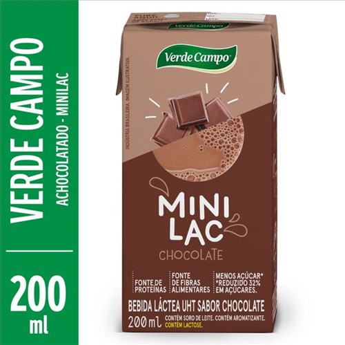 Bebida Lactea Uht Verde Campo 200ml Chocolate