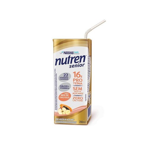 Bebida Nutren Senior Láctea Mix Frutas 200ml
