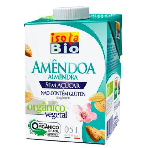 Bebida Vegetal de Amêndoa (leite de Amêndoa) Isolabio 500ml