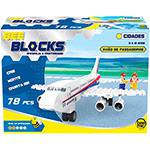 Bee Blocks - Avião de Passageiros 78 Peças