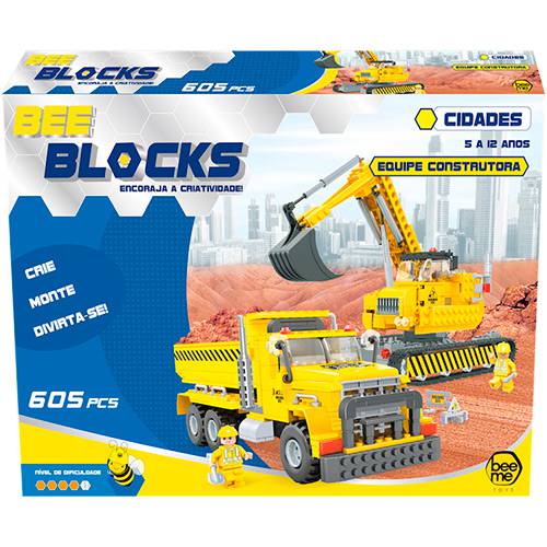 Bee Blocks - Equipe Construtora 605 Peças