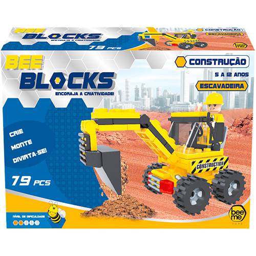 Bee Blocks - Escavadeira 79 Peças