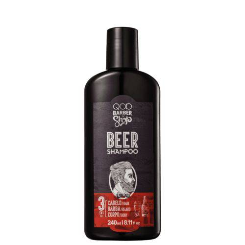 Beer Shampoo 3 em 1 Qod Barber Shop 240ml