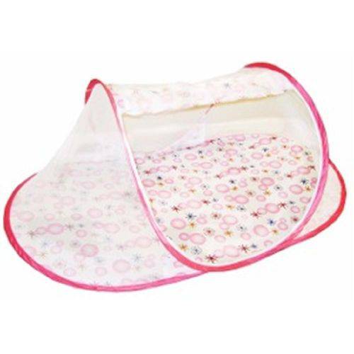 Berço Tenda Portátil Rosa com Mosquiteiro - Color Baby