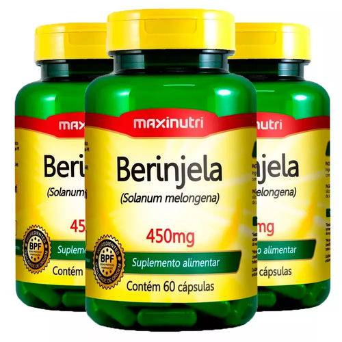 Berinjela - 3x 60 Cápsulas - Maxinutri