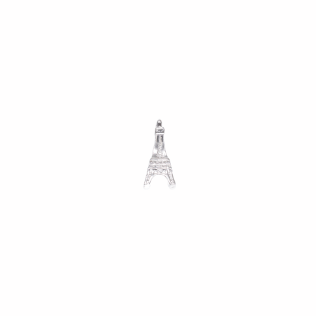 Berloque Torre Eiffel Pulseira Emoções Banhado em Ródio