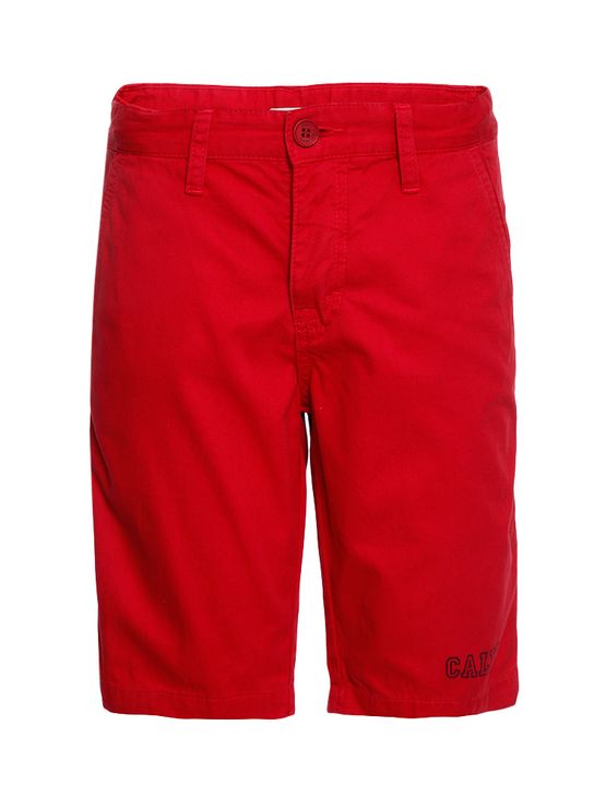 Bermuda Color Infantil Calvin Klein Jeans Estampa Frente Vermelho - 4