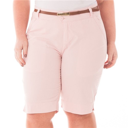 Bermuda Jeans Casual de Alfaiataria Plus Size Confidencial Extra