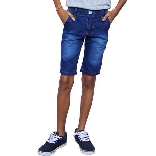 Bermuda Jeans Juvenil Meninos Masculino Tam 10 ao 16