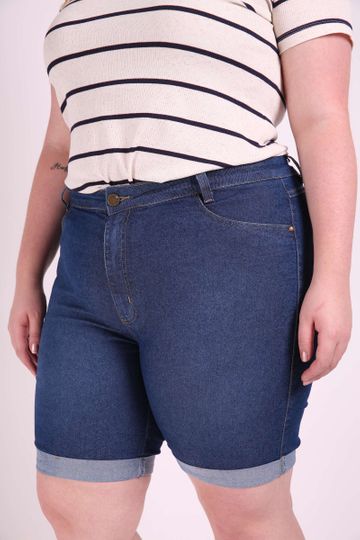 Bermuda Jeans Slim Plus Size 46