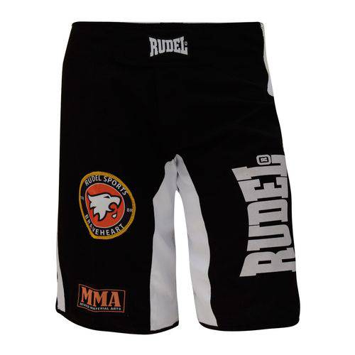 Bermuda MMA Adler - Rudel Sports - Preto/Branco