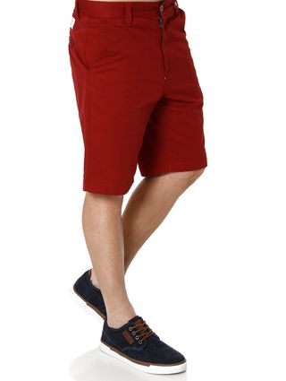Bermuda Sarja Masculina Vermelho
