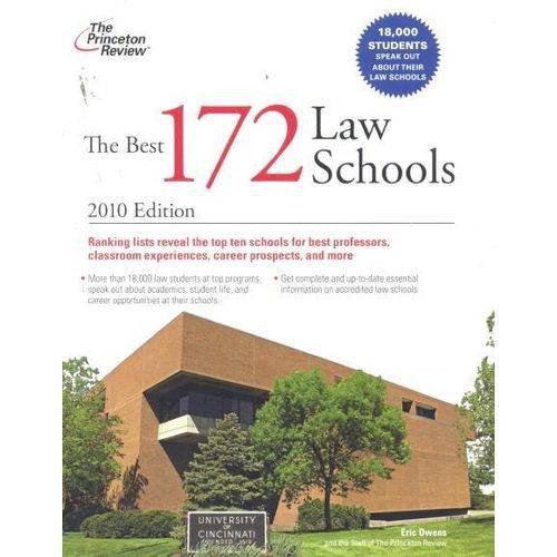 Best 172 Law Schools - 2010 Edition