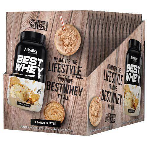 Best Whey - 15 Sachês de 40g - Peanut Butter - Atlhetica Nutrition