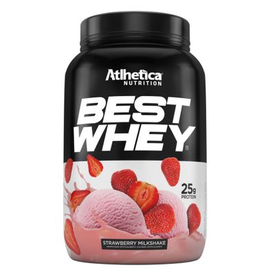 Best Whey 900g - Atlhetica Nutrition Best Whey 900g Milkshake de Morango - Atlhetica Nutrition